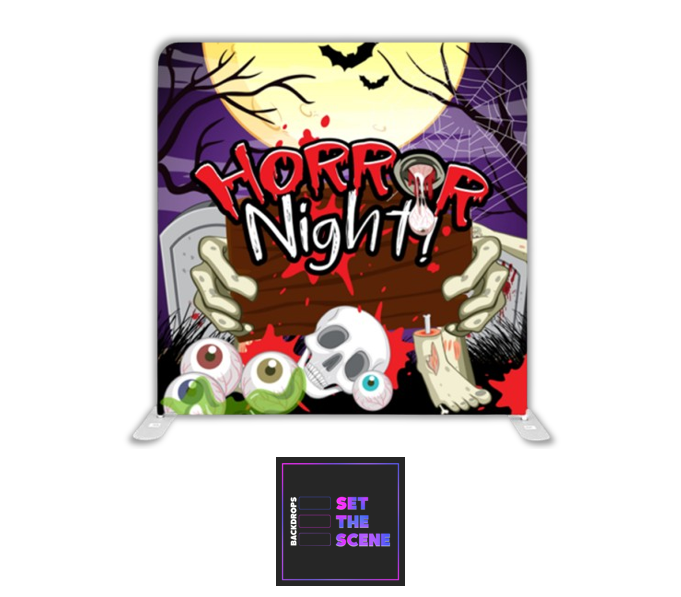 Horror Night Pillowcase Backdrop Cover