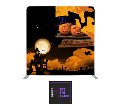 Trick or Treat Pillowcase Backdrop Cover