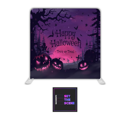 Happy Halloween Pillowcase Backdrop Cover