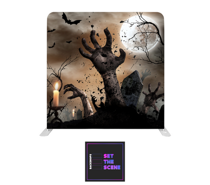 Graveyard Zombie Pillowcase Backdrop Cover