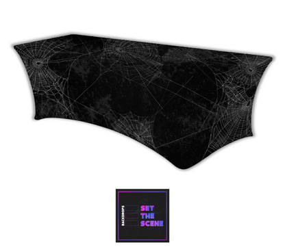 Halloween Cobwebs Lycra Table Cover