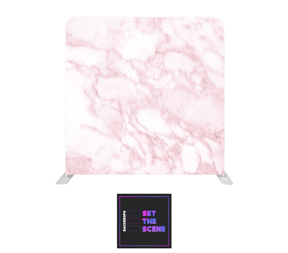 Pink Marble Effect Pillowcase Backdrop Cover