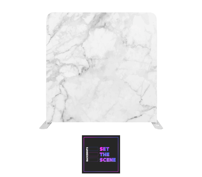 Grey Marble Effect Pillowcase Backdrop Cover