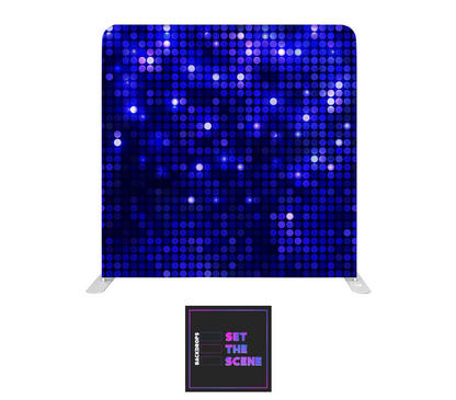 Blue Mosaic Effect Pillowcase Backdrop Cover