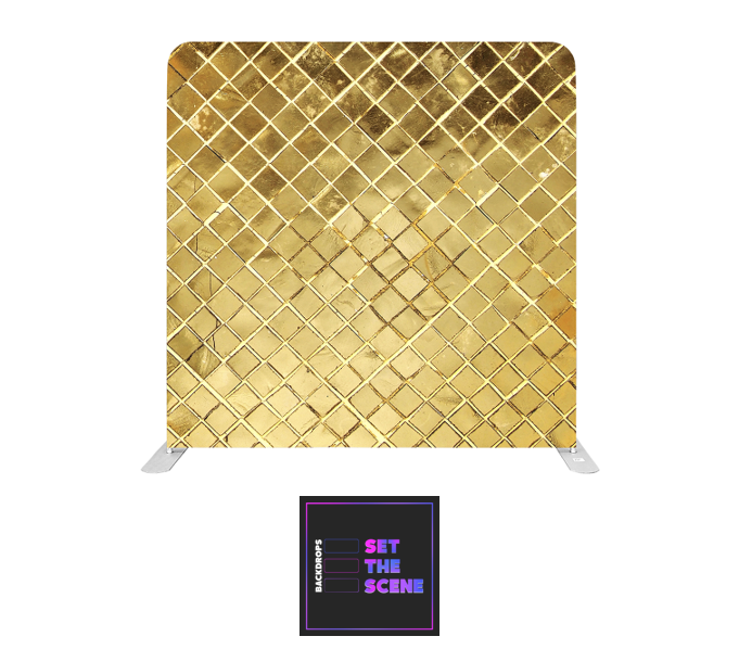 Golden Square Pillowcase Backdrop Cover