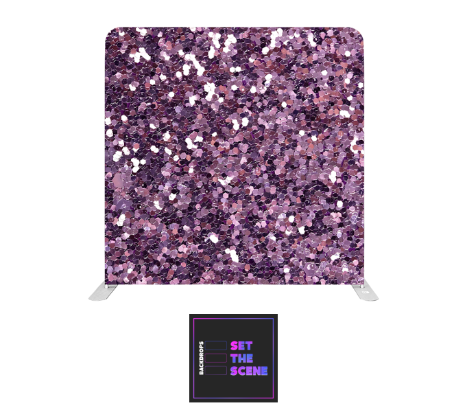 Chunky Glitter Effect Pillowcase Backdrop Cover