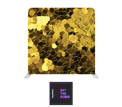 Chunky Gold Glitter Pillowcase Backdrop Cover