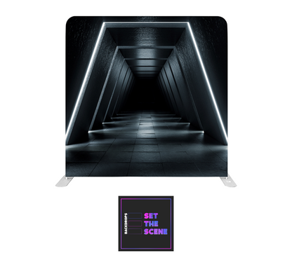 Dark Futuristic Pillowcase Backdrop Cover