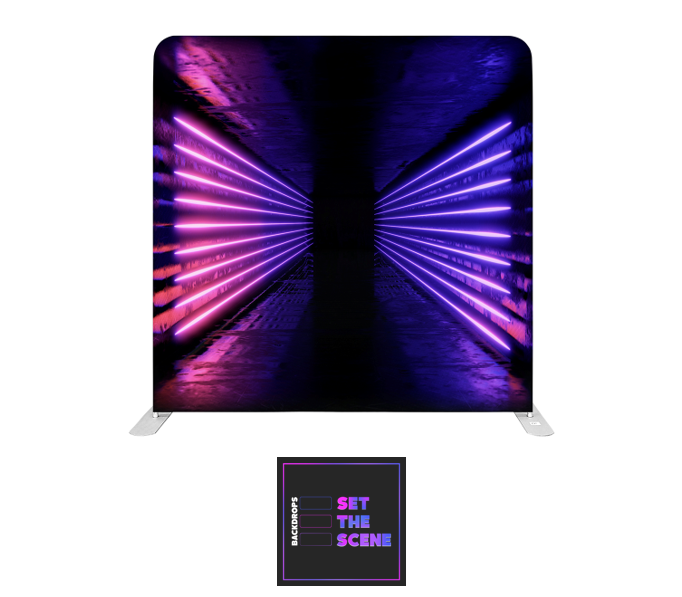 Narrow Neon Pillowcase Backdrop Cover
