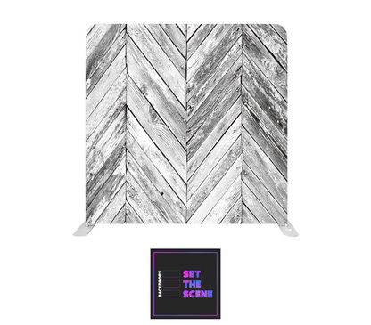 Grey Rustic Pillowcase Backdrop Cover
