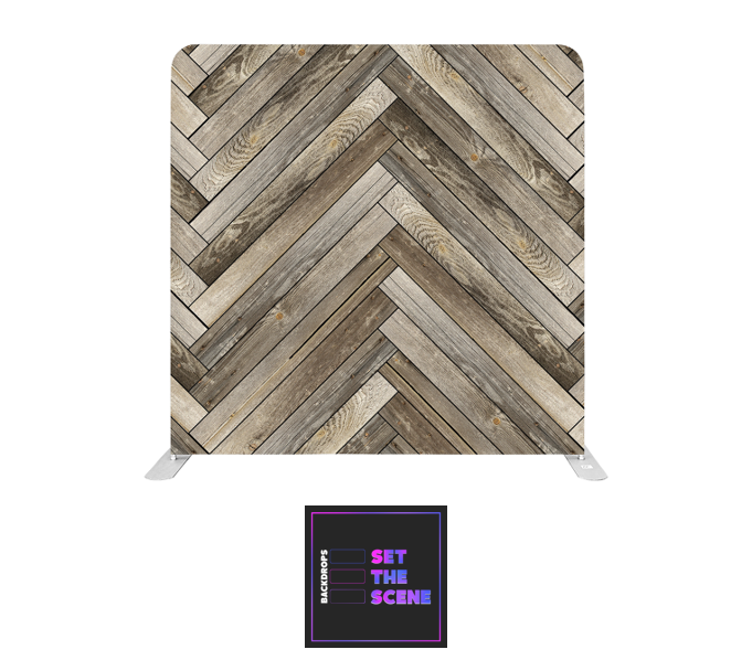 Herringbone Effect Pillowcase Backdrop Cover