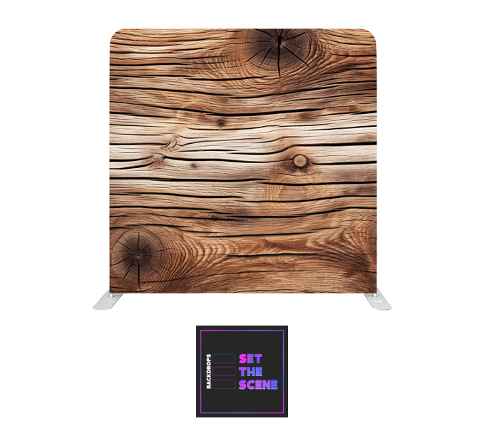 Wood Panel Effect Pillowcase Backdrop Cover