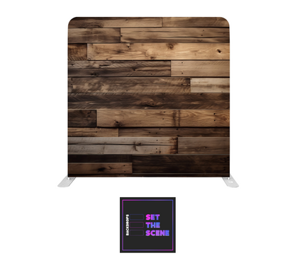 Rustic Wood Effect Pillowcase Backdrop Cover
