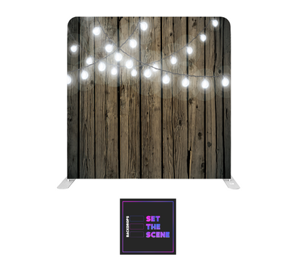 Cool White on Rustic Effect Pillowcase Backdrop Cover