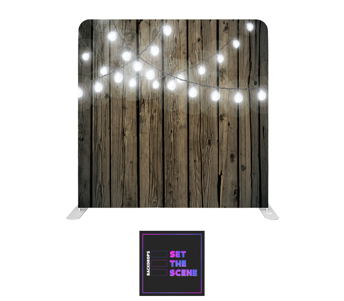 Cool White on Rustic Effect Pillowcase Backdrop Cover