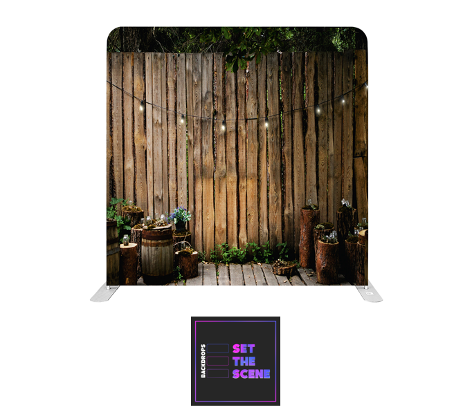 Rustic Garden Effect Pillowcase Backdrop Cover