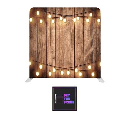 Warm White on Rustic Effect Pillowcase Backdrop Cover