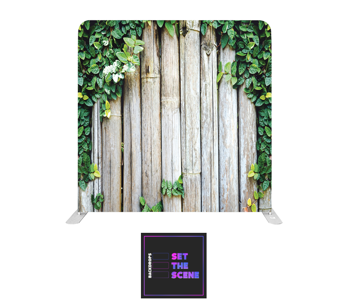 Bamboo Fence Effect Pillowcase Backdrop Cover