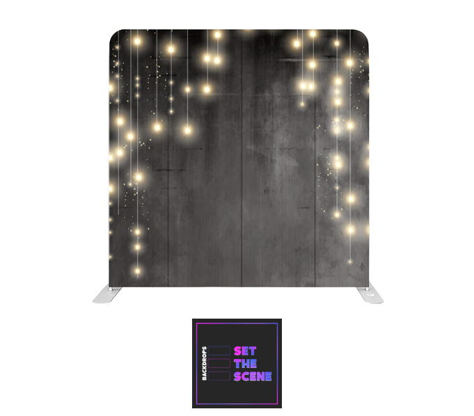 Lights on Black Media Effect Pillowcase Backdrop Cover