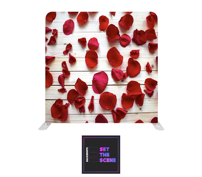 Petals on Rustic Effect Pillowcase Backdrop Cover