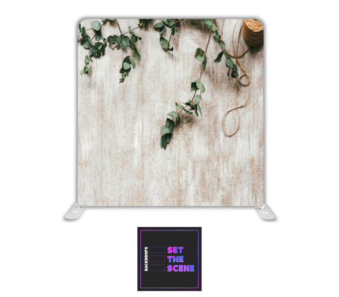 Laurel Branch on Rustic Effect Pillowcase Backdrop Cover