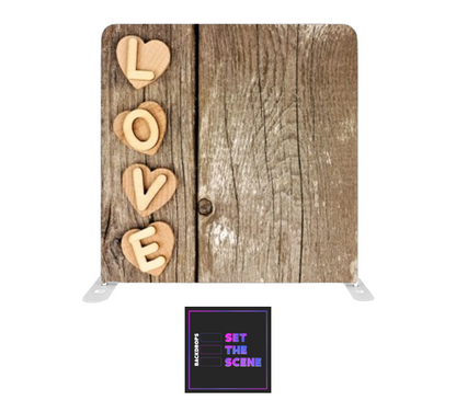 Rustic Love Effect Pillowcase Backdrop Cover