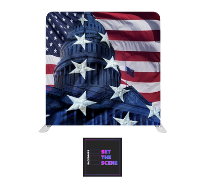 USA Pillowcase Backdrop Cover