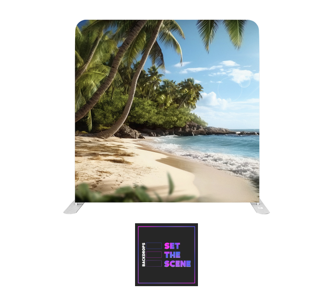 Beach Walk Pillowcase Backdrop Cover