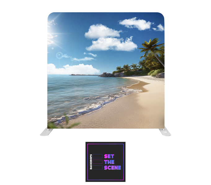The Beach Pillowcase Backdrop Cover
