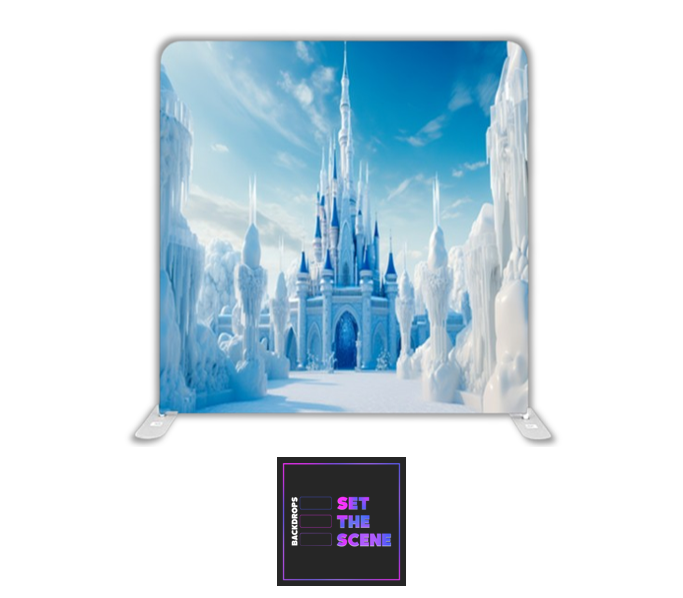 Winter Castle Pillowcase Backdrop Cover