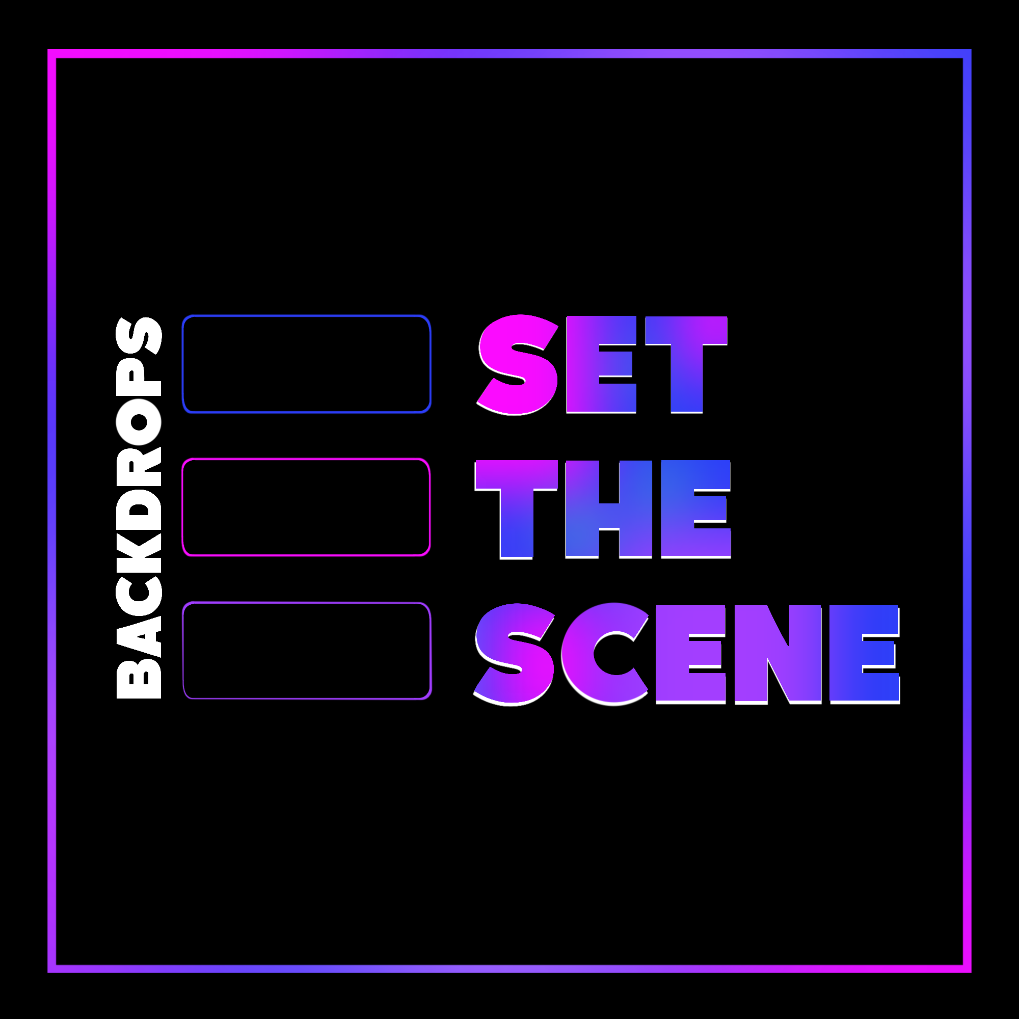 SET THE SCENE - BACKDROPS