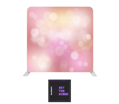 Pink Bokeh Pillowcase Backdrop Cover