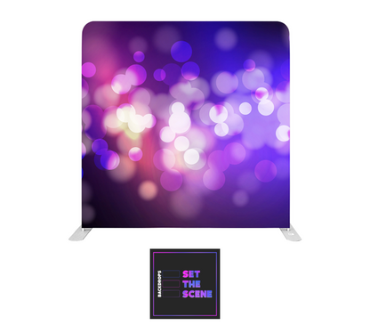 Purple Bokeh Pillowcase Backdrop Cover