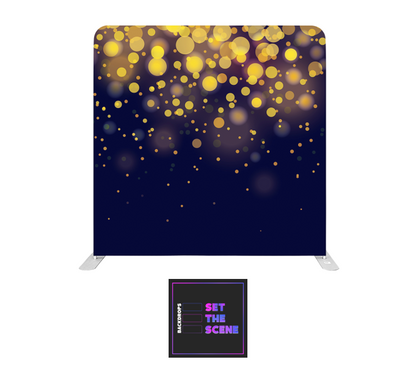 Golden Bokeh Pillowcase Backdrop Cover