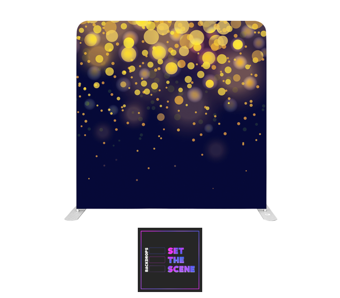 Golden Bokeh Pillowcase Backdrop Cover