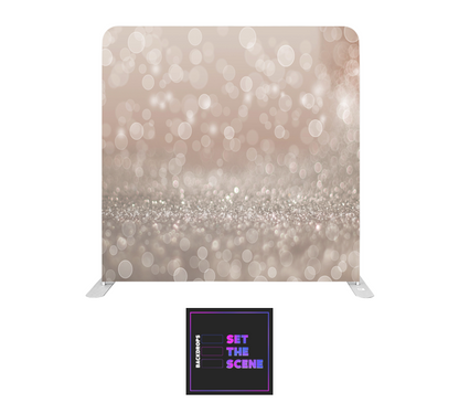 Rose Gold Sparkle Pillowcase Backdrop Cover
