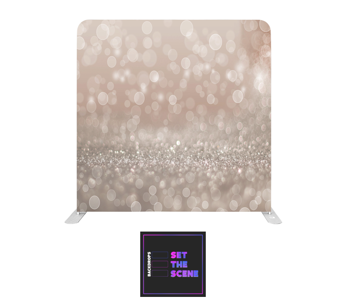 Rose Gold Sparkle Pillowcase Backdrop Cover