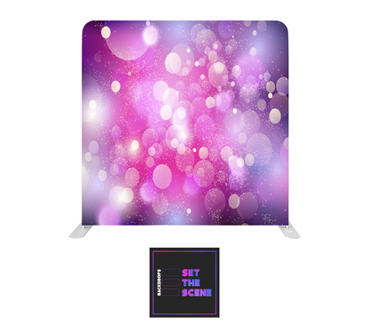 Pink Purple Sparkle Effect Pillowcase Backdrop Cover