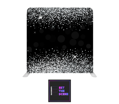 Silver Sparkle Pillowcase Backdrop Cover