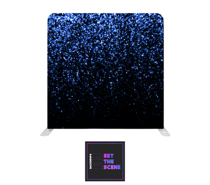 Blue Sparkle Pillowcase Backdrop Cover