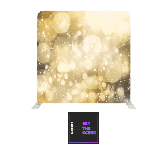 Golden Sparkle Pillowcase Backdrop Cover