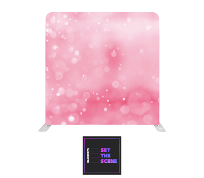 Pink Bokeh Pillowcase Backdrop Cover