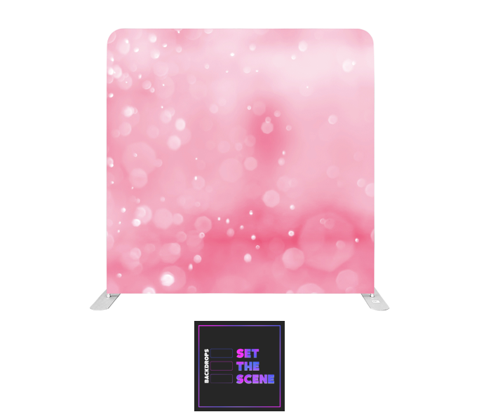 Pink Bokeh Pillowcase Backdrop Cover