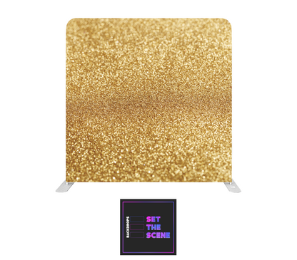 Golden Sparkle Pillowcase Backdrop Cover