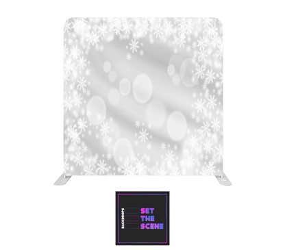 White Christmas Pillowcase Backdrop Cover