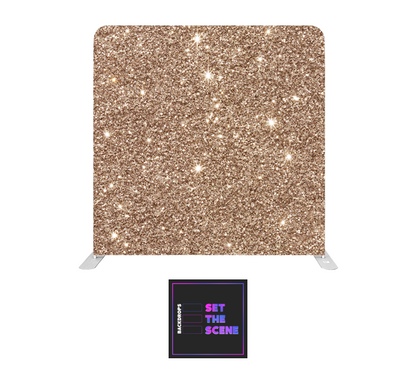 Champagne Sparkle Pillowcase Backdrop Cover