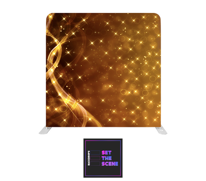 Golden Sparkle Pillowcase Backdrop Cover