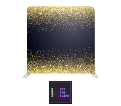 Gold Glitter Effect Pillowcase Backdrop Cover