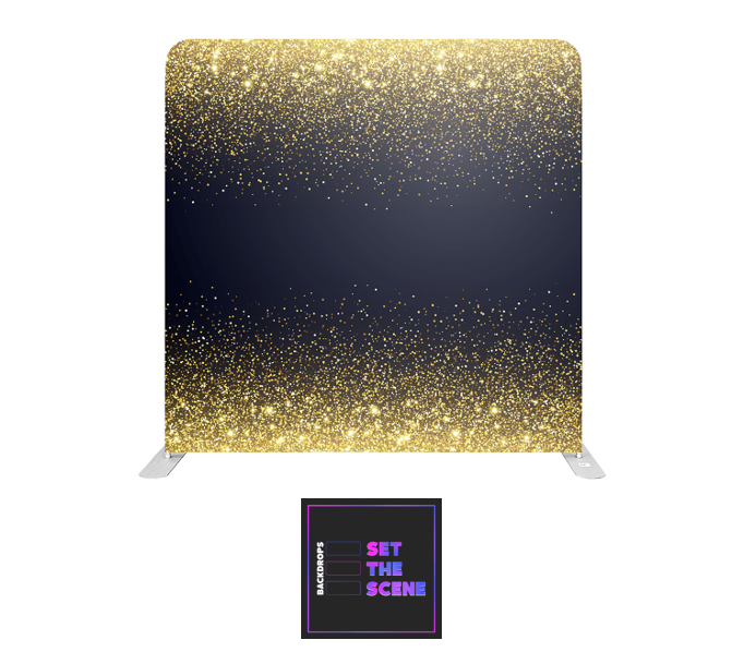 Gold Glitter Effect Pillowcase Backdrop Cover