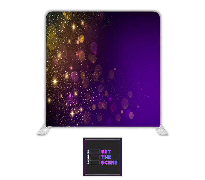 Purple Sparkle Pillowcase Backdrop Cover